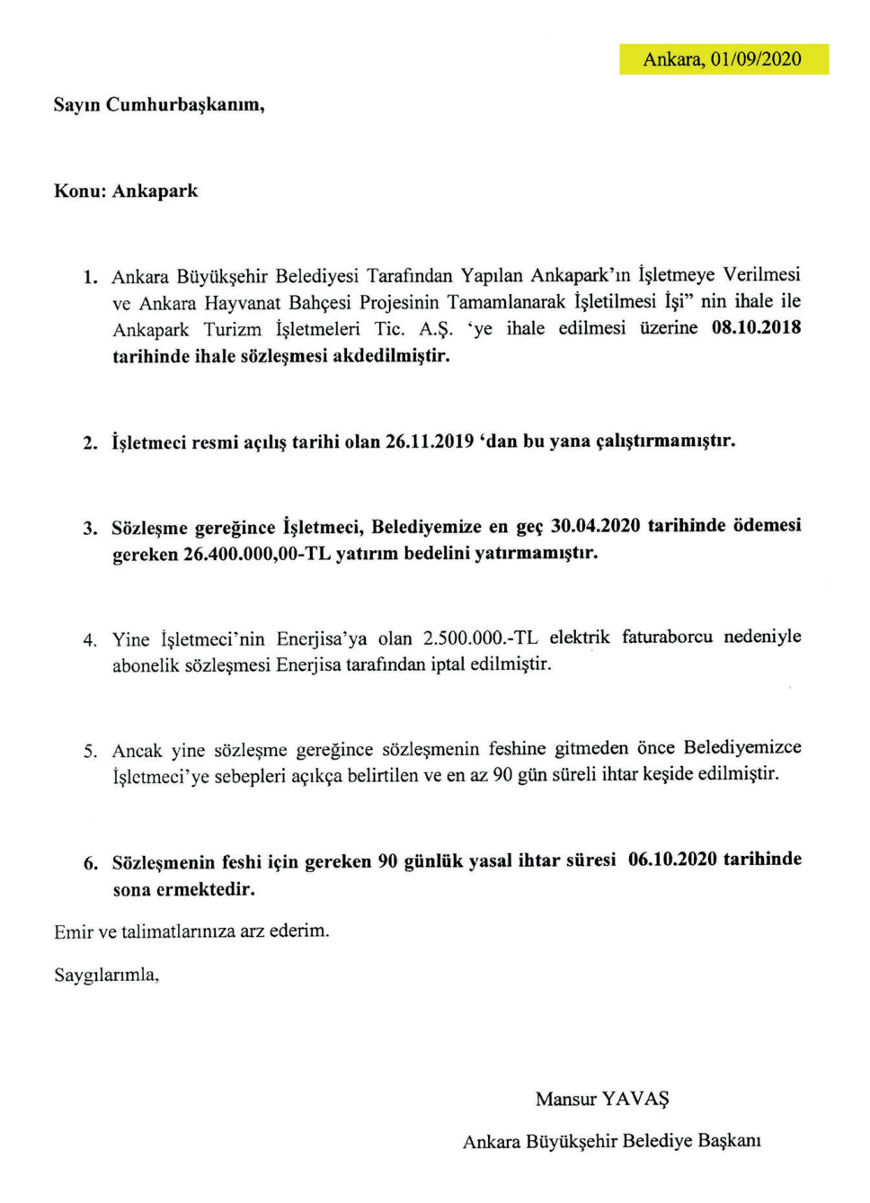 Resmi bilgi notu